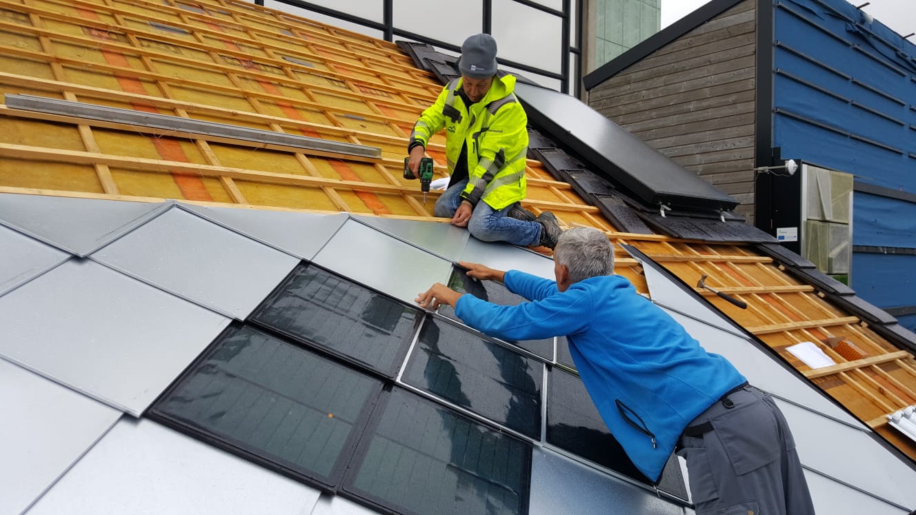 geïntegreerde zonnepanelen