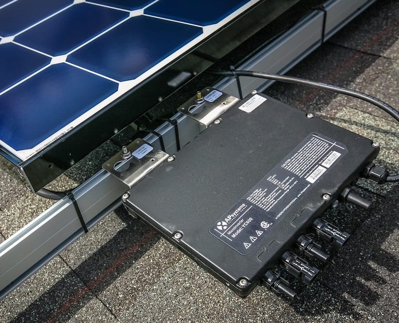 zonnepanelen met ingebouwde omvormer